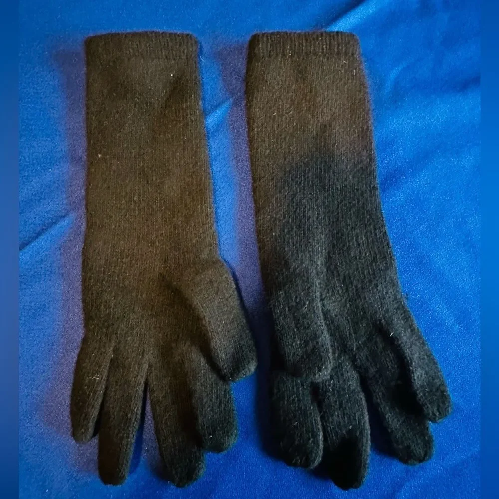 100% luxury CASHMERE LONG GLOVE - vintage